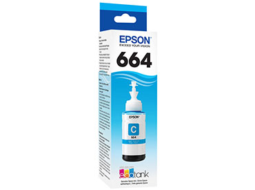 Botella de Tinta Cian Epson 664 (T664220-AL)