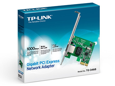 Placa de Red TP-Link Gigabit Ethernet Adapter TG-3468 10/100/1000 PCI-Express 1x