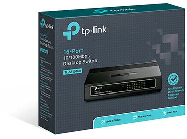 Switch de 16 Puertos 10/100Mbps TP-Link (TL-SF1016D)