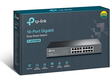 Switch Easy Smart de 16 Puertos Gigabit TP-Link (TL-SG1016DE)