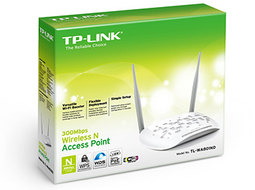 Punto de Acceso Inalámbrico N a 300Mbps TP-Link (TL-WA801ND)