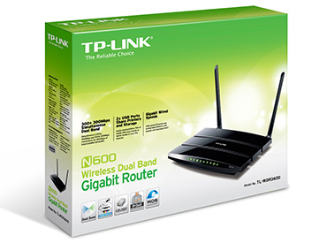 Router Wireless-N de Banda Dual TP-Link N600 (TL-WDR3600) - 2 Antenas