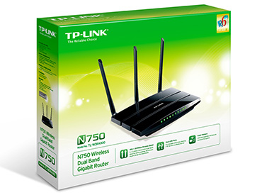 Router Wireless-N de Banda Dual TP-Link N750 (TL-WDR4300) - 3 Antenas