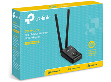 Adaptador de red USB wireless N TP-Link TL-WN8200ND de 300Mbps