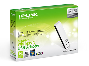 Adaptador de red USB wireless N TP-Link TL-WN821N de 300 Mbps
