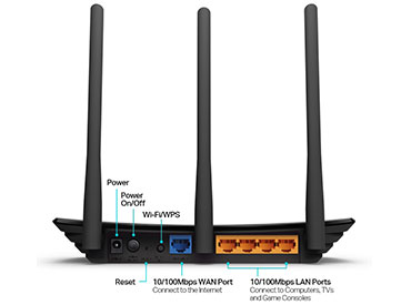 Router Wireless-N 450Mbps TP-Link (TL-WR940N) - 3 Antenas