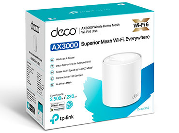 Sistema Wi-Fi 6 Mesh para Todo el Hogar AX3000 TP-Link Deco X50 (1-pack)