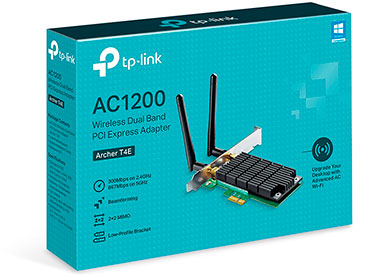 Placa de red Wireless PCI-Express TP-Link ARCHER T4E Banda Dual AC 1200