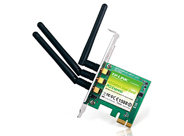 Placa de red PCI express de Banda Dual wireless N de 450Mbps TL-WDN4800