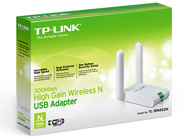 Adaptador de red USB wireless N TL-WN822N de 300 Mbps