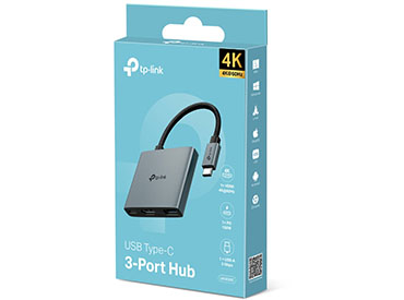 Hub USB-C 3 en 1 con Puerto HDMI y Carga Rápida de 100W TP-Link UH3020C