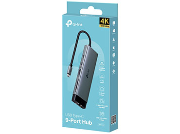 Hub USB-C 9 en 1 con HDMI, SD y microSD y Carga Rápida TP-Link UH9120C