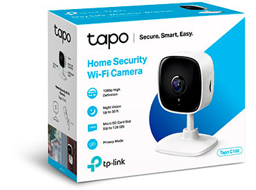 TP-Link Cámara de seguridad para el interior del hogar con Wi-Fi (Tapo C100)