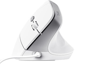 Mouse ergonómico Trust Bayo II - Blanco