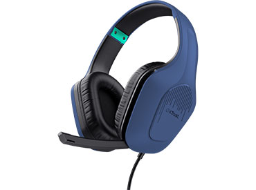 Auriculares Gaming Livianos Trust GXT 415B Zirox - Blue