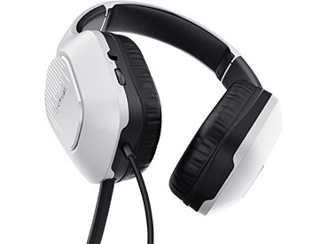Auriculares Gaming Livianos Trust GXT 415W Zirox - White