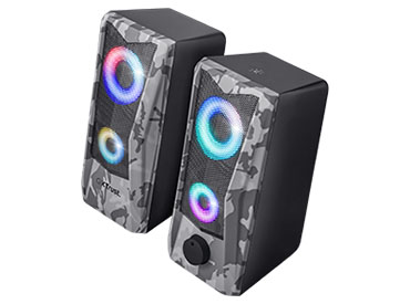 Parlantes 2.0 con iluminación RGB Trust GXT 606 Javv - Gris