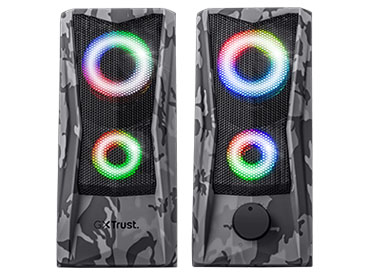 Parlantes 2.0 con iluminación RGB Trust GXT 606 Javv - Gris