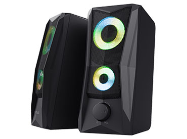 Parlantes 2.0 con iluminación RGB Trust GXT 606 Javv - Negro