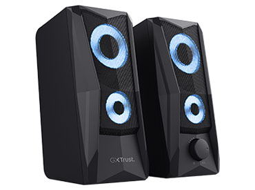 Parlantes 2.0 con iluminación RGB Trust GXT 606 Javv - Negro