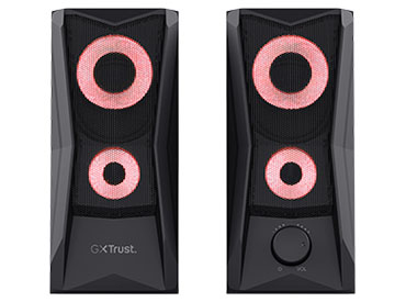 Parlantes 2.0 con iluminación RGB Trust GXT 606 Javv - Negro