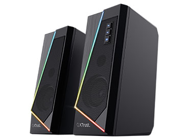 Parlantes 2.0 con iluminación RGB Trust GXT 609 Zoxa - Negro