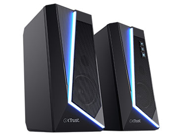 Parlantes 2.0 con iluminación RGB Trust GXT 609 Zoxa - Negro