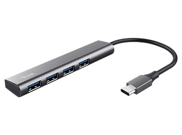 Hub USB-C de 4 puertos USB-A 3.2 Gen1 Trust Halyx
