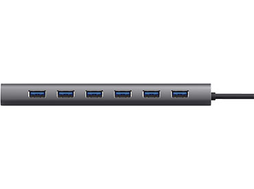 Hub USB 3.2 Gen1 de 7 puertos Trust Halyx