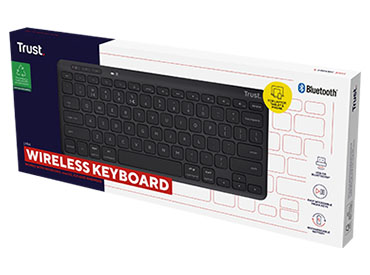 Teclado inalámbrico compacto Trust Lyra - Negro