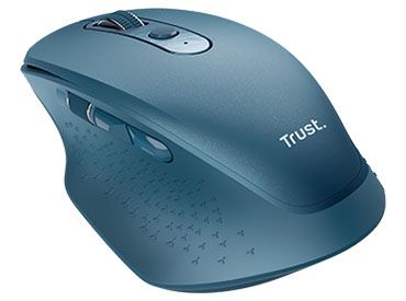 Mouse inalámbrico recargable Trust Ozaa - Azul