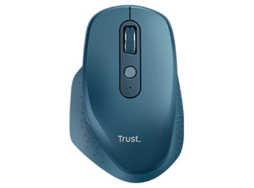 Mouse inalámbrico recargable Trust Ozaa - Azul