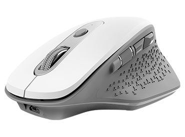 Mouse inalámbrico recargable Trust Ozaa - Blanco