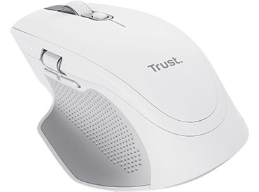Mouse inalámbrico multidispositivo Trust Ozaa+ - Blanco