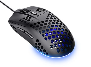 Mouse Gaming Ultraliviano Trust GXT 928 Helox - Negro