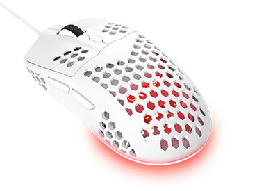 Mouse Gaming Ultraliviano Trust GXT 928W Helox - Blanco