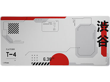 Mouse Pad Trust GXT 759 XXL - White/Red