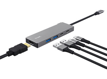 Adaptador multipuerto USB-C 5 en 1 Trust Dalyx