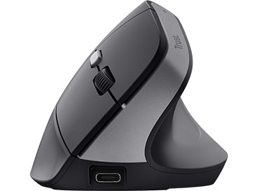 Mouse ergonómico inalámbrico Trust Bayo II - Negro