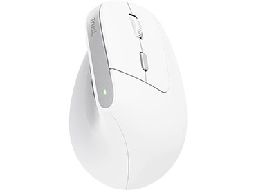 Mouse ergonómico inalámbrico Trust Bayo II - Blanco