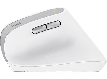 Mouse ergonómico inalámbrico Trust Bayo II - Blanco