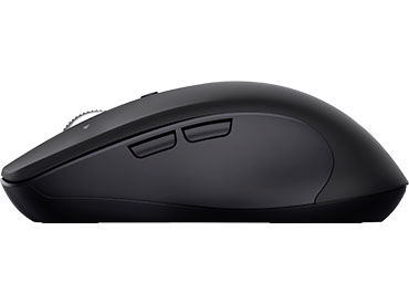 Mouse inalámbrico multidispositivo Hyperscroll Trust Ferro - Negro