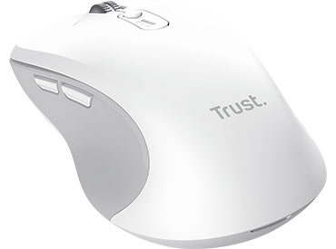 Mouse inalámbrico multidispositivo Hyperscroll Trust Ferro - Blanco