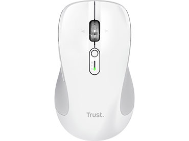 Mouse inalámbrico multidispositivo Hyperscroll Trust Ferro - Blanco