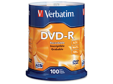 DVD-R Virgen Verbatim 4.7 Gb Pack Spindle x 100 unidades