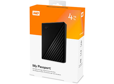 Disco Rígido portátil WD My Passport 4TB USB 3.2 Gen 1