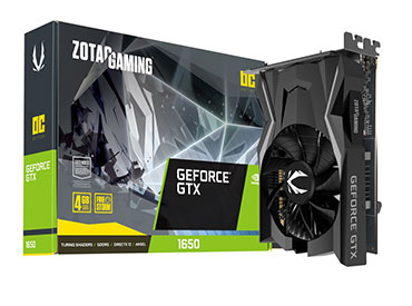 Placa de video ZOTAC GAMING GeForce® GTX 1650 OC 4GB GDDR5