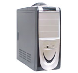 Gabinete Codegen Mid-Tower 6083-CA Negro y Plateado con Manija 400W