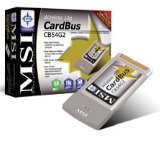 Placa de Red Wireless PCMCIA MSI CB54G2 802.11g / 802.11b