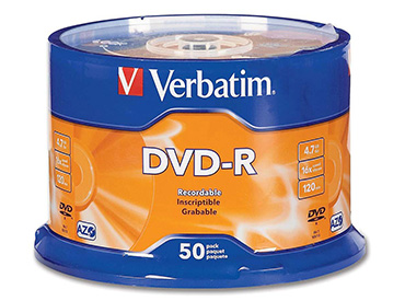 DVD-R Virgen Verbatim 4.7 Gb Pack Spindle x 50 unidades